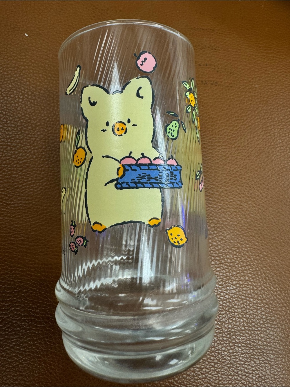 RARE 1984,1992 Vintage Sanrio Zashikibuta Glass Tumbler